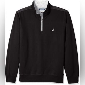 Nautica Men's Black Zip-Up Sweater